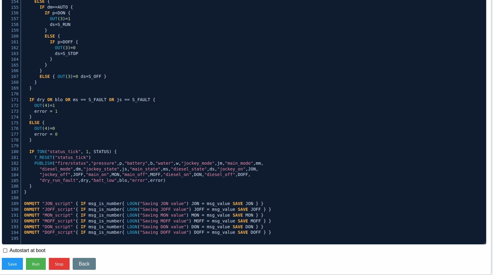 Firmware : Webserver MicroScript logic engine dashboard. The ESP32 runs scripts stored in flash or received via MQTT/Web See our Wiki here: https://tb.kouman.eu/wiki/index.html 